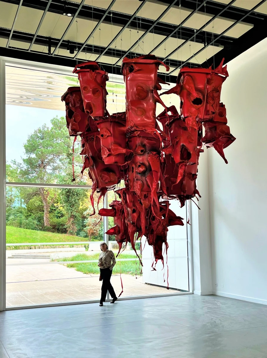 Anita Molinero, <em>Sans titre,</em> 2005, de la série<em> Poubelles rouges</em>, dépôt du FNAC inv.06.303, Adagp, Paris 2024