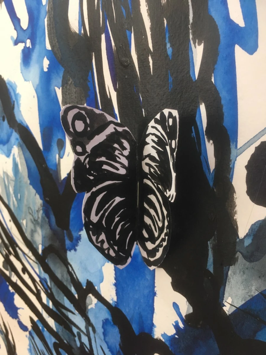 Pascale Lefevre, <em>Papillon</em>, gravure, 2022, crédit photo PL.